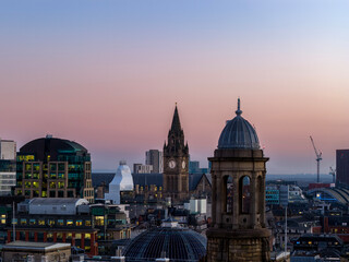 Fototapeta premium Manchester during golden hour