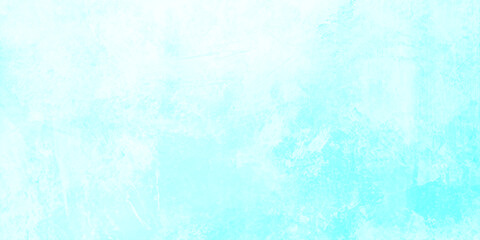 Obraz premium Abstract blue watercolor background with a vintage grunge texture and light green paint patterns on aged rough paper canvas