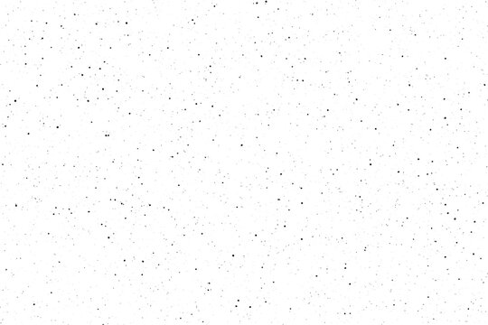 Scattered black specks create a gritty textured surface on a bright white canvas