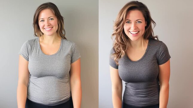 Transformation Journey: Capturing the inspiring evolution of a person, showcasing a remarkable journey of self-improvement, health, and wellness. 
