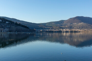 Naklejka premium Panorama of Town of Kastoria, Greece