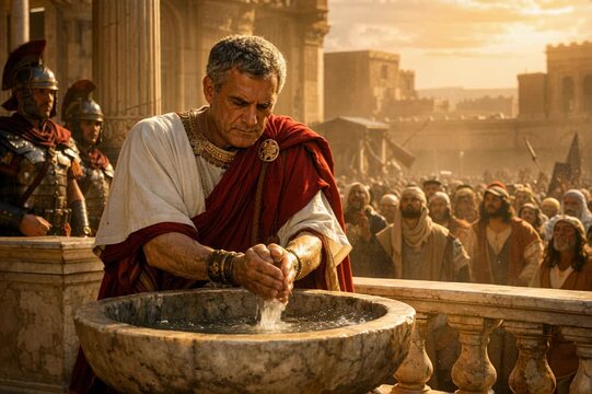 Pontius Pilate Washing His Hands 