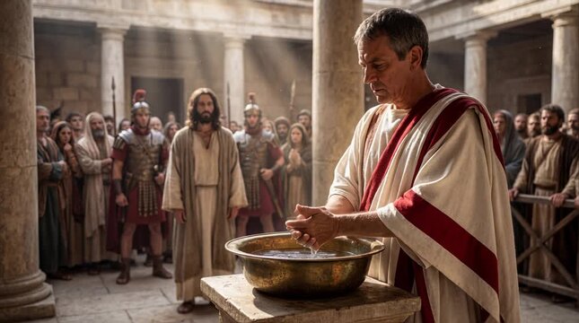 Pontius Pilate Washing His Hands 