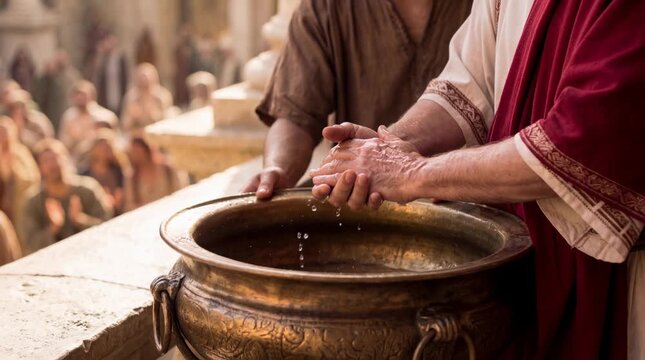 Pontius Pilate Washing His Hands 