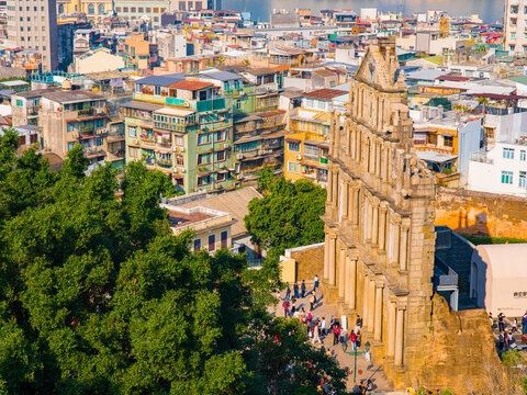 The beautiful cityscape of Macau is on full display.