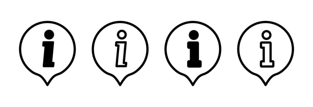 Information sign icon vector illustration. about us sign and symbol. question mark icon