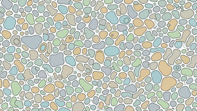 Colorful Pebbles Stones Pattern Texture Background.