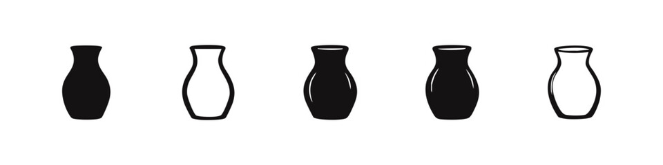 Bowling Pins Vector Icon Collection - Sport, Recreation, and Alley Game Symbols