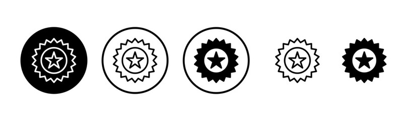 Badge icon logo design. Awards icon vector. Achieve sign and symbols. Stamp