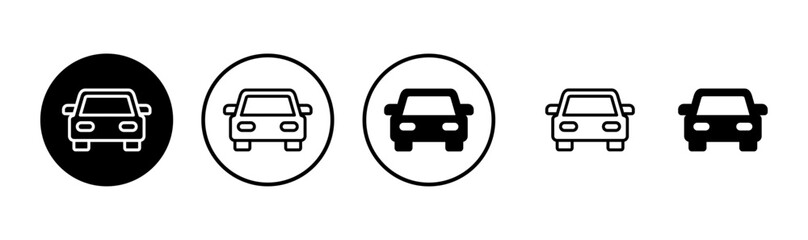 Obraz premium Car icon logo design. car sign and symbol. small sedan