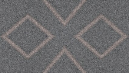 Fototapeta premium Symmetrical geometric pattern with gray and tan textured background