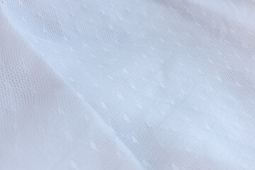 Soft white bridal lace fabric texture wedding dress detail close up