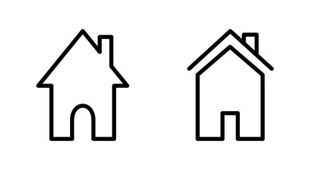 Fototapeta premium House icon symbol for apps and websites. Home sign and symbol