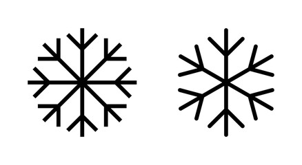 Obraz premium Snow icon symbol for apps and websites. snowflake sign and symbol