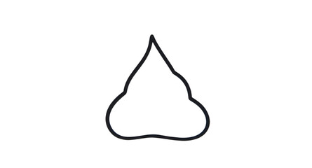 Fototapeta premium poop, poo, feces, dung, stool, turd, emoji, icon, cartoon, illustration, brown, pile, swirl, smelly, stink, dirty, waste, bathroom, toilet, hygiene, sanitation, funny, humor, joke, silly, gross, messy