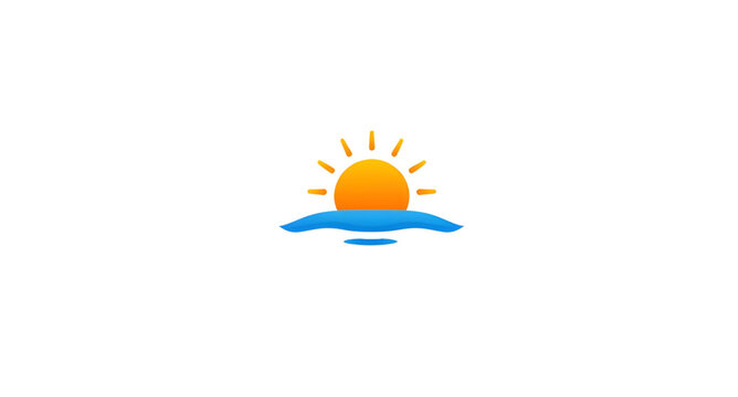 naturelogo, sunoceanlogo, sun, ocean, waves, logo, minimalist, seaside, beach, water, marine, coastal, horizon, nature, emblem, vector, illustration, isolated