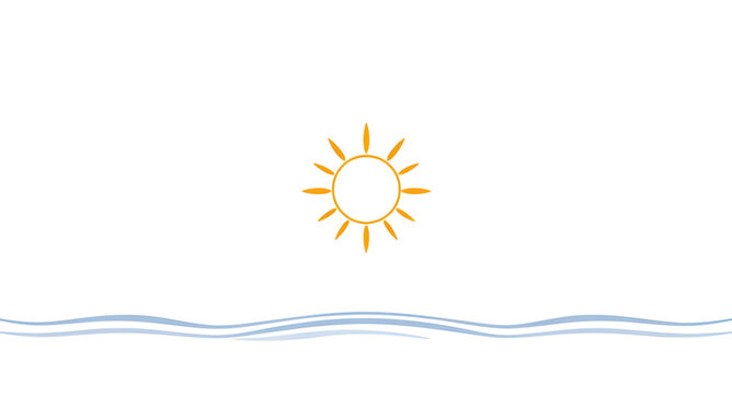  sunoceanlogo, sun, ocean, waves, logo, minimalist, seaside, beach, water, marine, coastal, horizon, nature, emblem, vector, illustration, isolated
