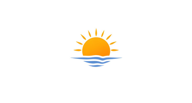  sunoceanlogo, sun, ocean, waves, logo, minimalist, seaside, beach, water, marine, coastal, horizon, nature, emblem, vector, illustration, isolated