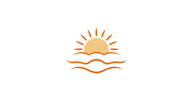 seasidelogo, sunoceanlogo, sun, ocean, waves, logo, minimalist, beach, water, marine, coastal, horizon, nature, emblem, vector, illustration, isolated