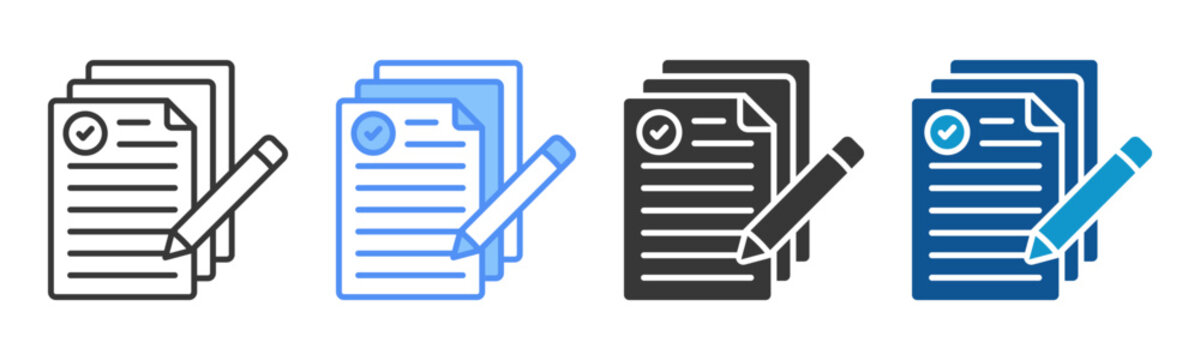 Criteria Icon Set Multiple Style Collection