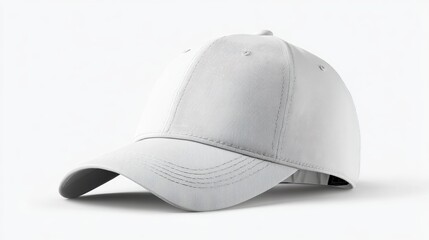Fototapeta premium cap mockup front view, isolated cutout, object with shadow on transparent background, hat is a baseball cap, hat, cap, fashion, baseball, isolated, cloth, blank, sport, visor