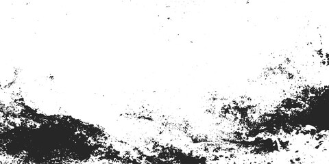 Obraz premium Black and white scratched grunge texture isolated on background with old film distressed retro paper effect