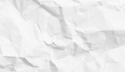 Obraz premium Crumpled white paper surface texture background for designers and artists with unique visual elements everywhere