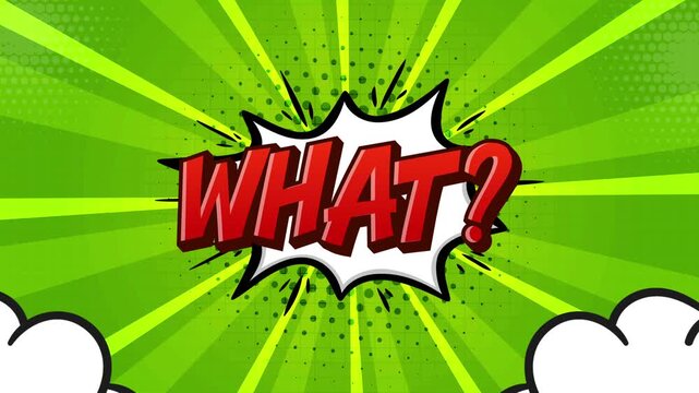 what text on comic cartoon background