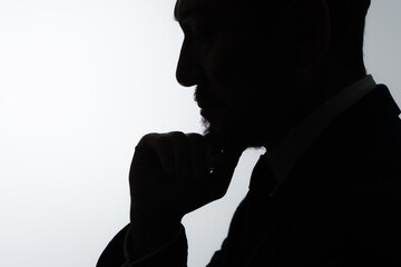 ビジネス　男性　シルエット