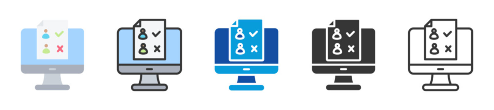 evoting icon set multi style various collection
