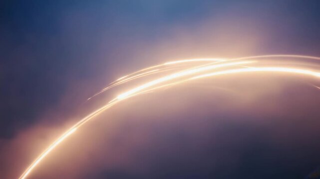 Horizontal Light Leaks Drifting Smoothly with Gentle Brightness Pulses