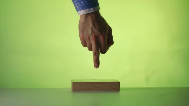 Animated Finger Tap Motion Repeating Smoothly for UI Demonstration