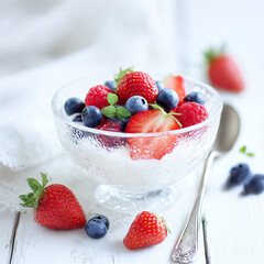 ベリーのヘルシーヨーグルト