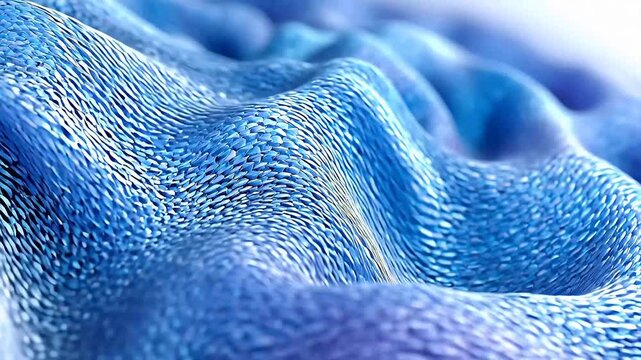 Digital blue and white fabric fiber abstract weaving background