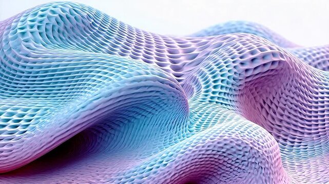 Digital blue and purple fabric fiber abstract weaving background