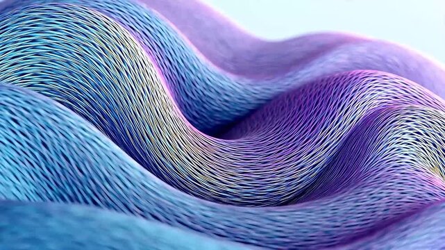 Digital blue and purple fabric fiber abstract weaving background