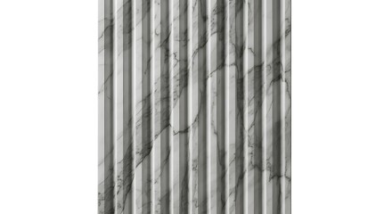 Obraz premium Modern Gray Ribbed Marble Texture Background. Vertical Fluted Stone Pattern with Cracks. Architectural Design Element.