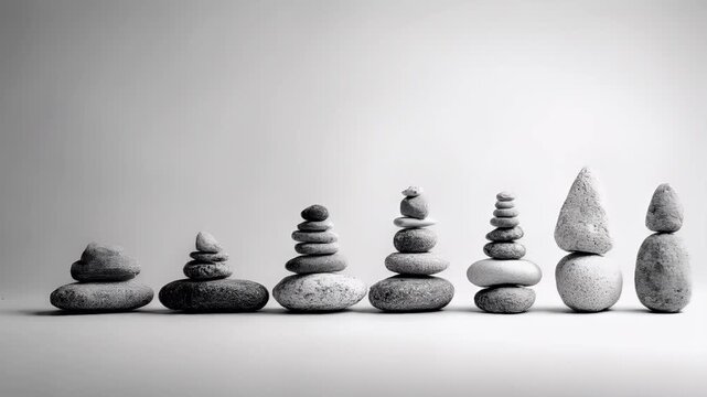 Zen Buddhism, meditation, inner peace, Chinese Japanese Asian tradition. Therapy stress release treatment, health lifestyle. A monochromatic.