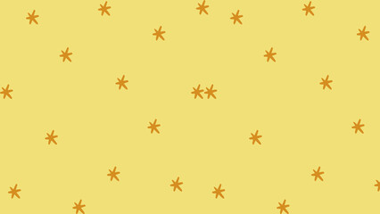 Vibrant and Cheerful Hand-Drawn Star Pattern on a Sunny Yellow Background, Ideal for Playful Decorations, Celebrations, and Creative Designs, Evoking Joy and Whimsy