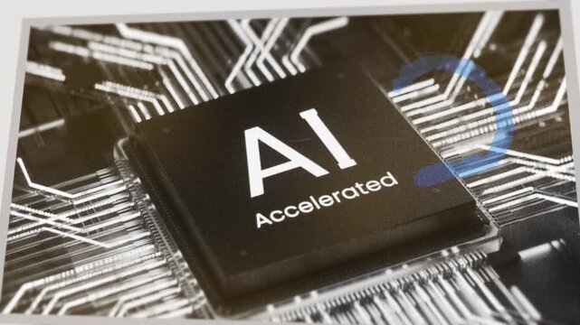 Intelligent Defense Clouds Go Live headline on turning newspaper - Digitally generated animation