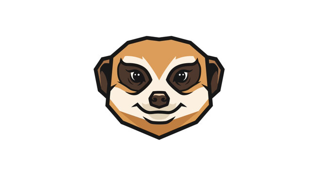 Cartoon Meerkat Face.