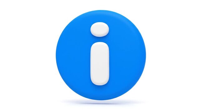 Information Icon Blue Circle.