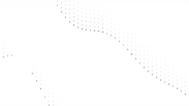 Animated futuristic background featuring qwerty rain visuals with dynamic motion, abstract digital patterns, glowing effects, and modern technology aesthetics