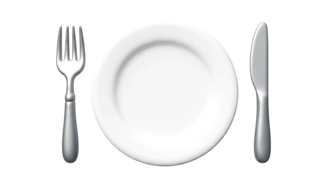 Table Setting with Plate and Utensils.