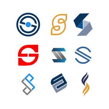 Collection of Modern Abstract Logos and Symbols.