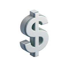 3D Real Estate dollar PNG with Transparent Background