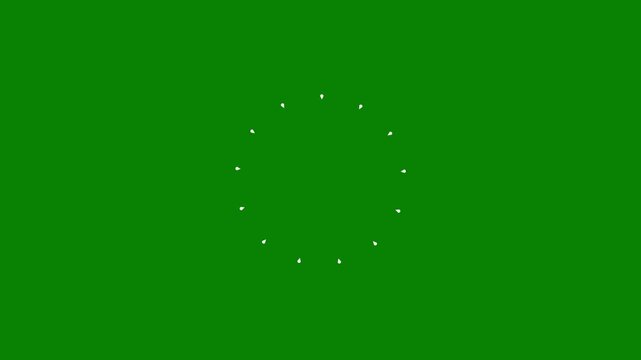 Sparkling cartoon explosion, circular energy burst, glowing ring animation, geometric pop-up lines, green screen backdrop, 4k resolution, seamless video loop, festive m