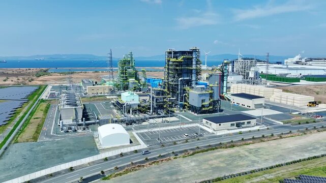 バイオマス発電所　空撮