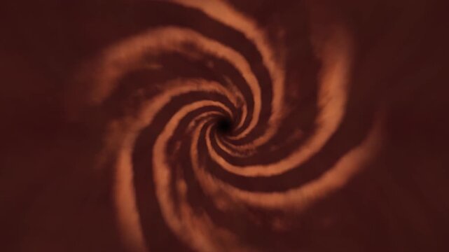 A swirling vortex of dark red and gold hues with a black center and lighter red spiraling outward.