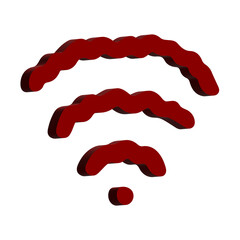3d free wifi spot zone sign Public wi-fi area sign Wireless internet clipart Single element for print, web, design, decor 3G, 4G, 5G, 6G, IoT